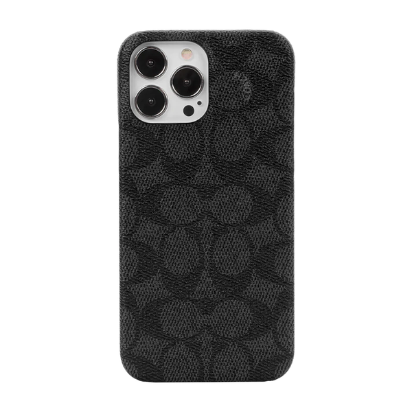 KSNY Coach Slim Wrap Case For iPhone 13 Pro Max -Signature C Black