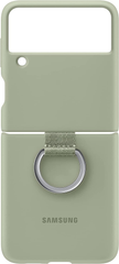 Samsung Galaxy Z Flip 3 Silicone Cover with Ring - Olive Green