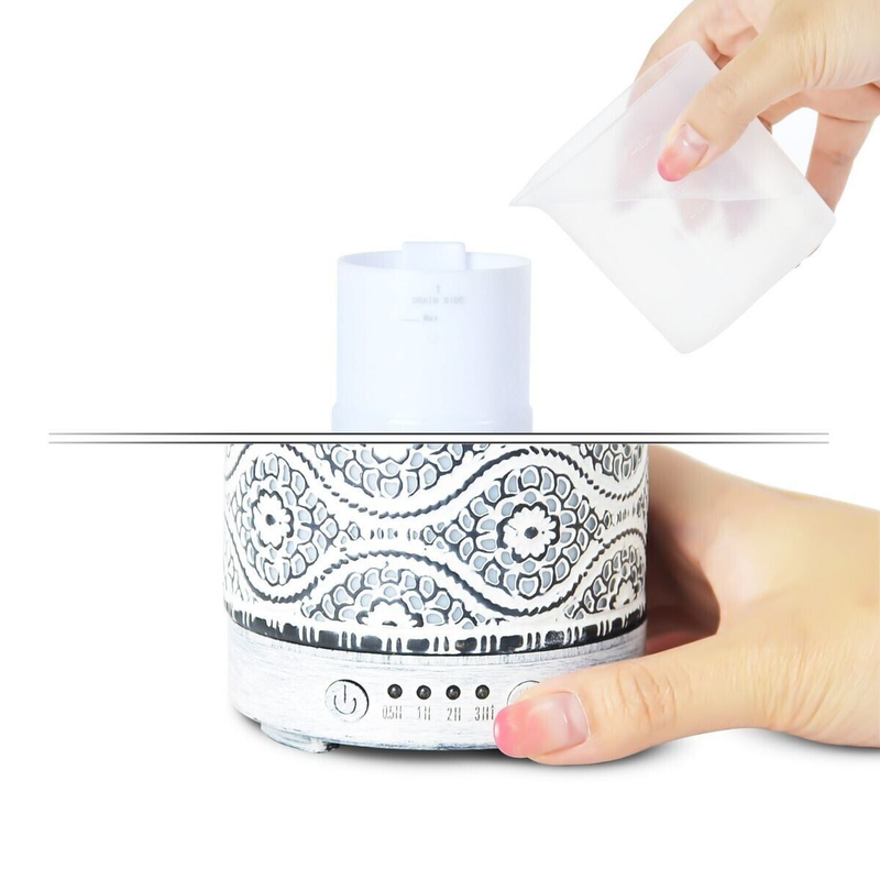 mbeat activiva Metal Essential Oil & Aroma Diffuser 100ml - White