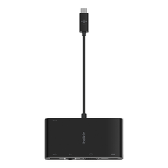 Belkin USB-C Multimedia + Charge Adapter (100W) - Black