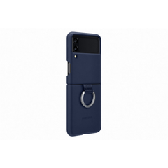 Samsung Galaxy Flip 3 Silicone Cover with Ring - Navy