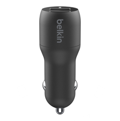 Belkin BoostCharge USB-A Car Charger+USB-A to Micro-USB Cable-Black