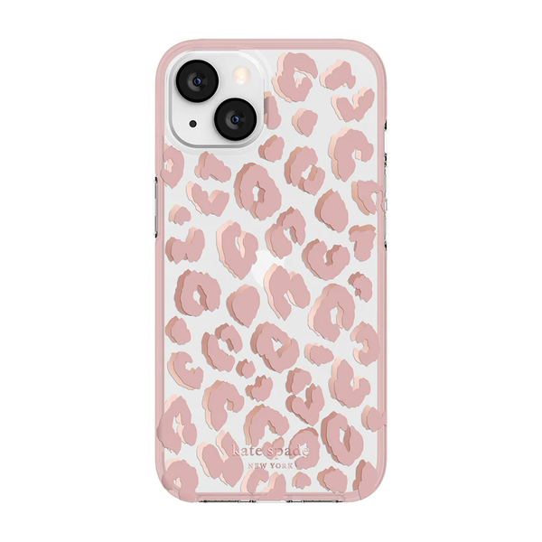 KSNY Protective Hardshell Case For iPhone 13 - City Leopard Pink