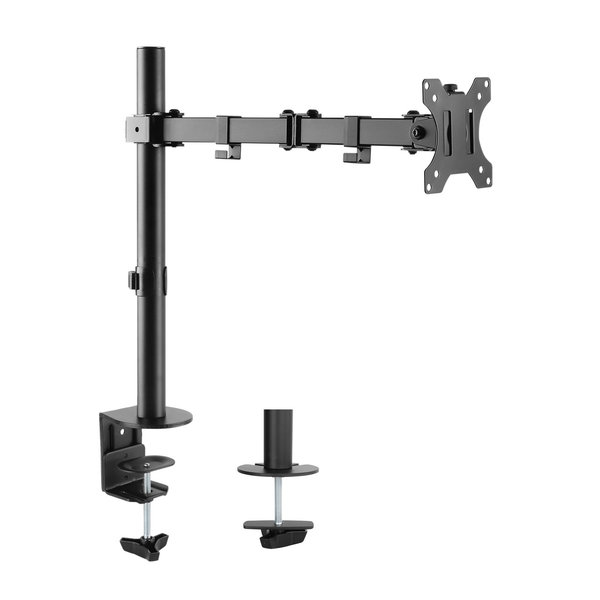 mbeat Activiva ErgoLife Single Screen Double Monitor Arm - Black