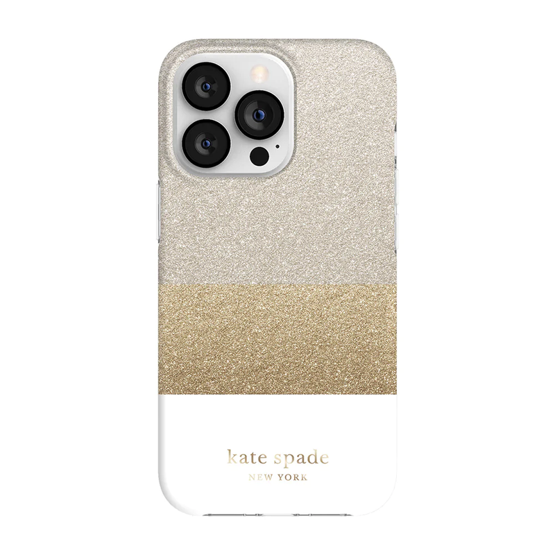 KSNY Protective HS Case For iPhone 13 Pro Max -Glitter Block White