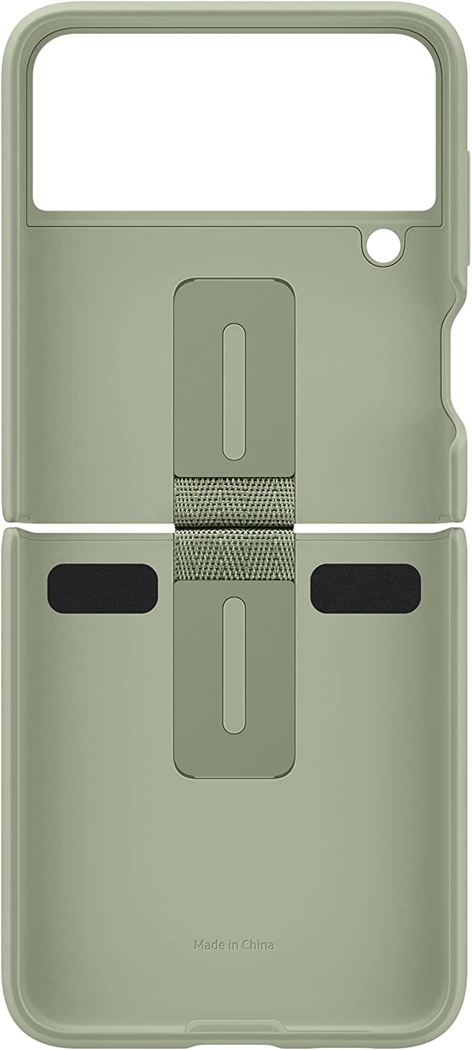 Samsung Galaxy Z Flip 3 Silicone Cover with Ring - Olive Green