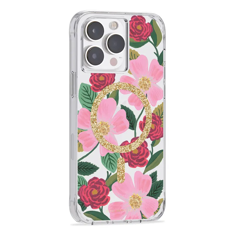 Case-Mate Rifle Paper Case For iPhone 14 Pro Max - Rose Garden