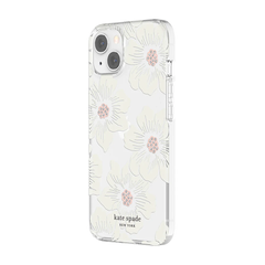 KSNY Protective HS Case For Apple iPhone 13 - Hollyhock Floral Clear