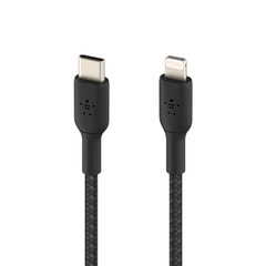 Belkin BOOST CHARGE Braided Lightning to USB-C Cable (1m) - Black