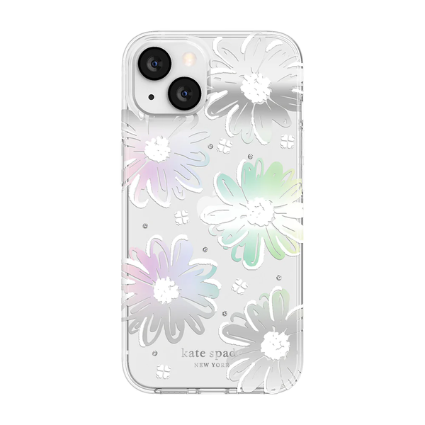 KSNY Protective Hardshell Case For iPhone 13 - Daisy Iridesc