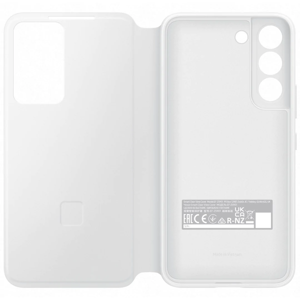 Samsung Galaxy S22 Smart Clear View Cover - White