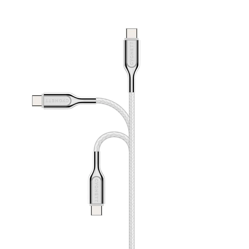 Cygnett Armoured Lightning to USB-C Cable (2M) - White