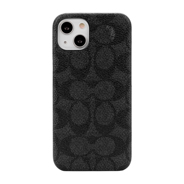 KSNY Coach Slim Wrap Case For iPhone 13 - Signature C Black