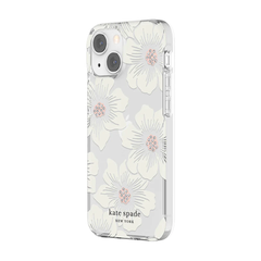 KSNY Protective HS Case For iPhone 13 mini - Hollyhock Floral Clear