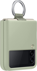 Samsung Galaxy Z Flip 3 Silicone Cover with Ring - Olive Green