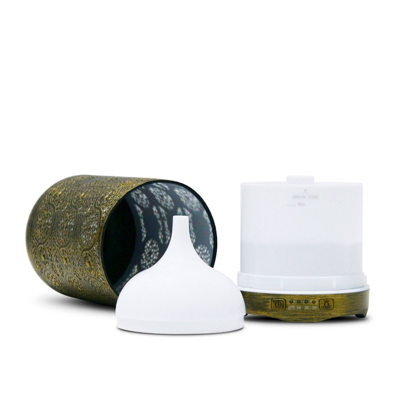 mbeat activiva Metal Essential Oil & Aroma Diffuser 260ml - Gold