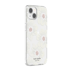 KSNY Protective HS Case For Apple iPhone 13 - Hollyhock Floral Clear