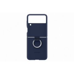 Samsung Galaxy Flip 3 Silicone Cover with Ring - Navy