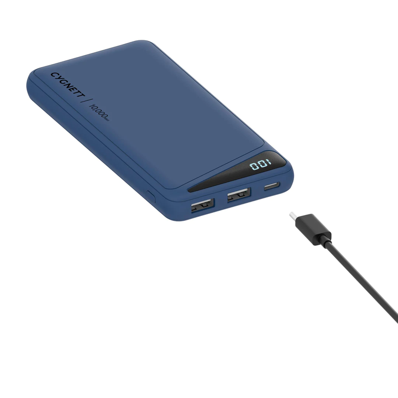 Cygnett ChargeUp Boost 2nd Gen 10K mAh Power Bank - Blue