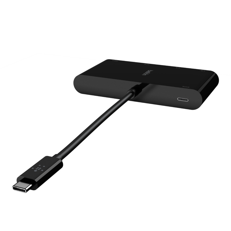 Belkin USB-C Multimedia + Charge Adapter (100W) - Black