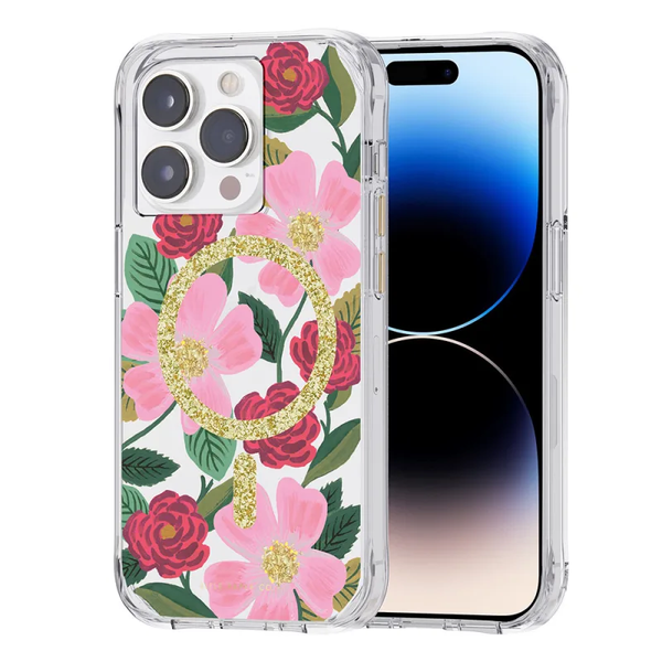 Case-Mate Rifle Paper Case For Apple iPhone 14 Pro - Rose Garden