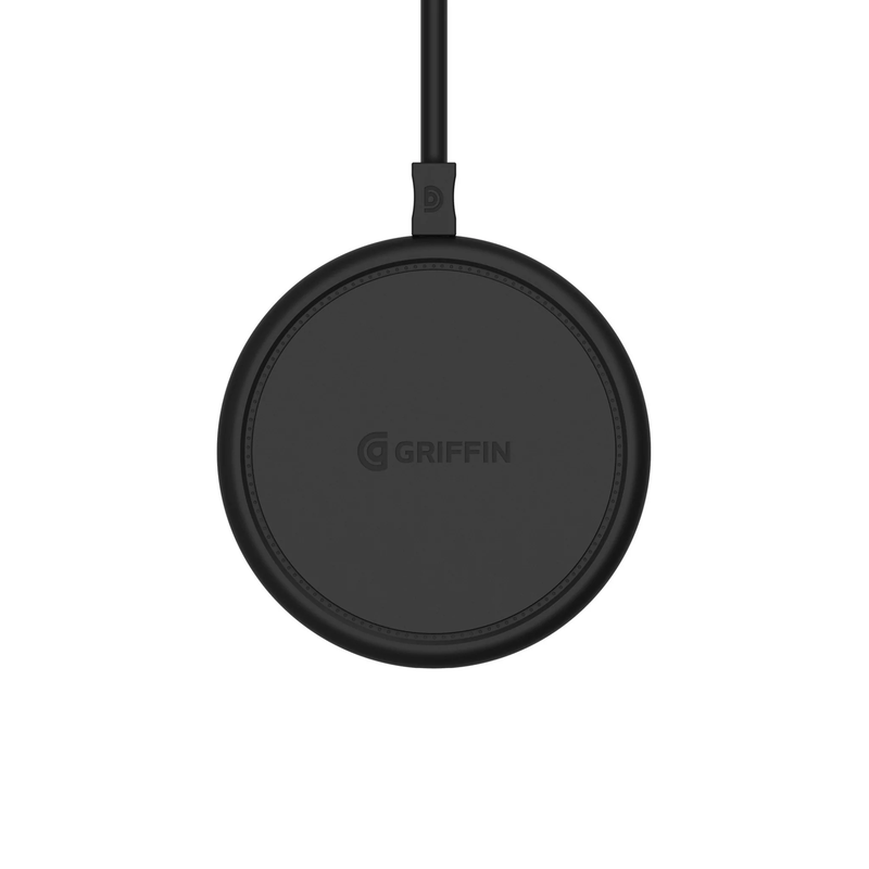 Griffin 15W Wireless Qi Charging Pad with QC wall charger - Black