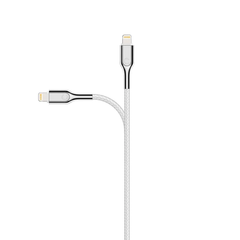 Cygnett Armoured Lightning to USB-A Cable 10 cm - White