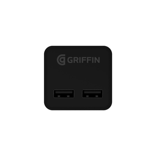 Griffin PowerBlock Dual Port with Lightning cable - Black