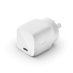 Belkin BOOST CHARGE USB-C PD GaN Wall Charger (30W) - White