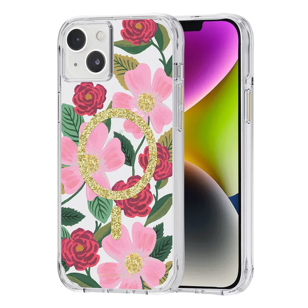 Case-Mate Rifle Paper Case For Apple iPhone 14 Plus - Rose Garden