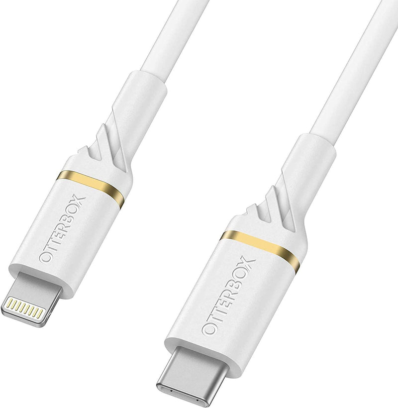 OtterBox Lightning to USB-C Fast Charge Cable 1M - White