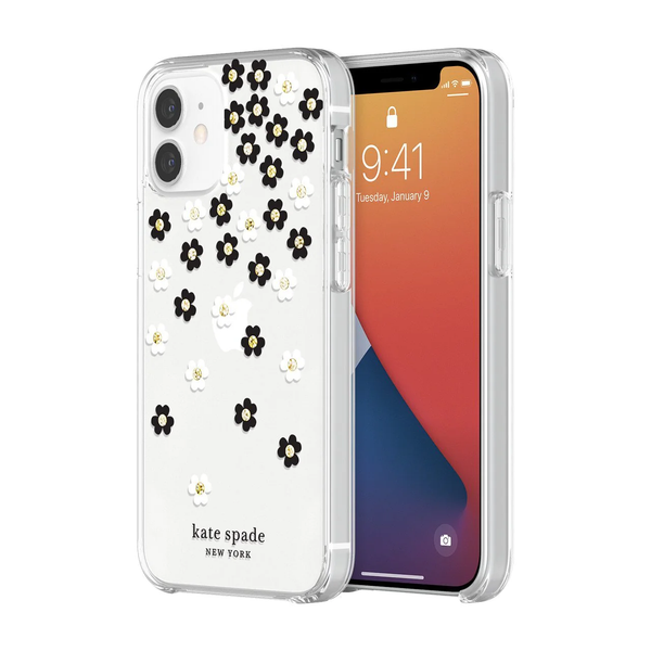 KSNY Hardshell Case For Apple iPhone 12 mini - Scattered Flowers