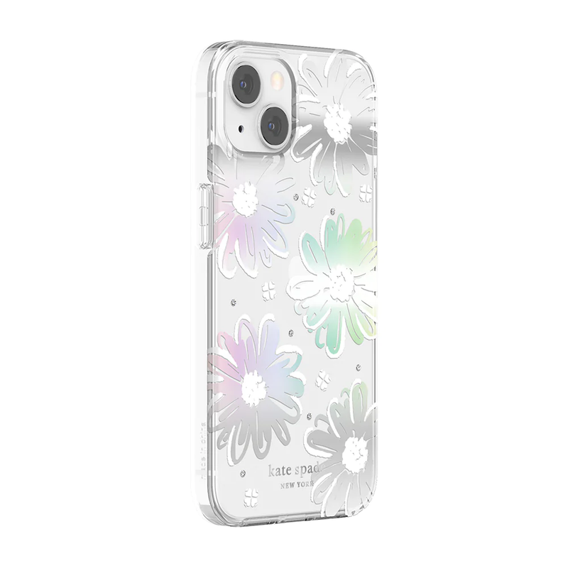 KSNY Protective Hardshell Case For iPhone 13 - Daisy Iridesc