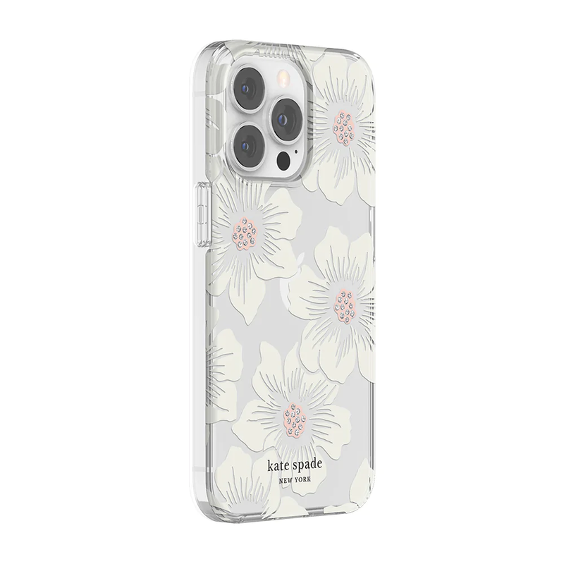 KSNY Protective HS Case For iPhone 13 Pro - Hollyhock Floral Clear