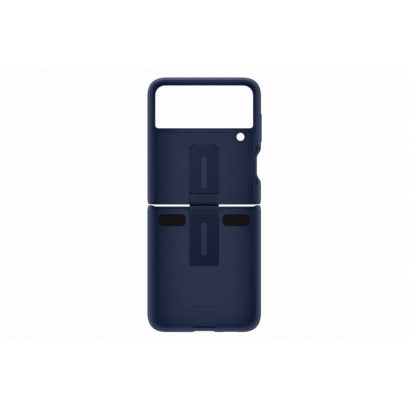 Samsung Galaxy Flip 3 Silicone Cover with Ring - Navy