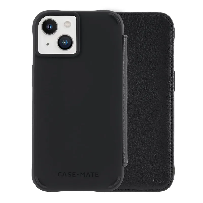 Case-Mate Wallet Folio MagSafe Case For iPhone 14 - Black