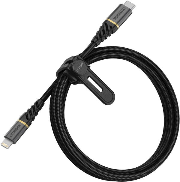 OtterBox Premium Lightning to USB-C Fast Charge Cable 1m - Black