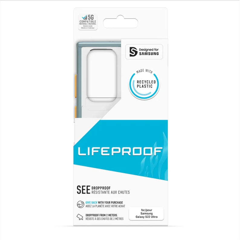 LifeProof SEE Case For Samsung Galaxy S22 Ultra - Zeal Grey