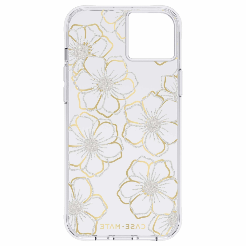 Case-Mate Floral Gems Case For Apple iPhone 14 Plus - Gold