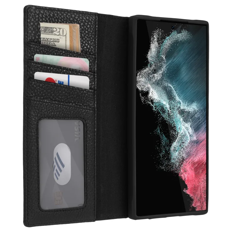 Case-Mate Wallet Folio Case For Samsung Galaxy S23 Ultra - Black