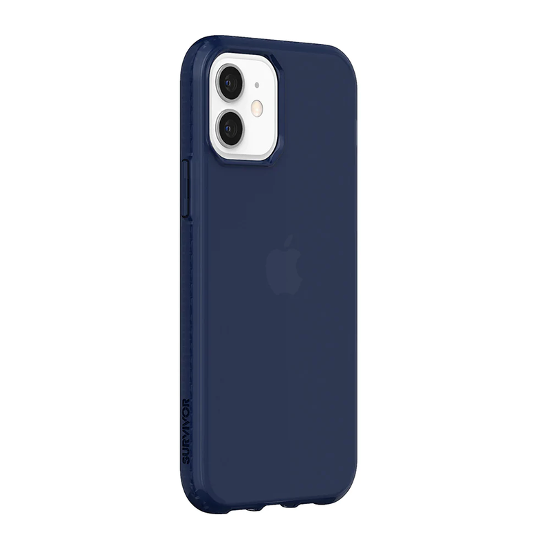 Survivor Clear Case For Apple iPhone 12/12 Pro - Navy