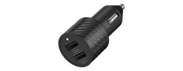 OtterBox USB-C to USB-A Car Charging Kit 24W - Black