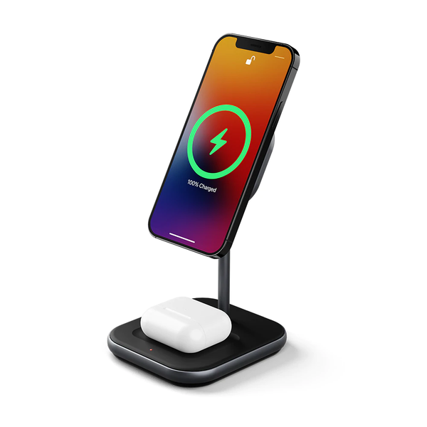 Cygnett 2-in-1 Magnetic Wireless Charger 15W - Black