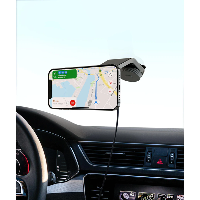 Cygnett Magnetic Car Wireless Charger - Black