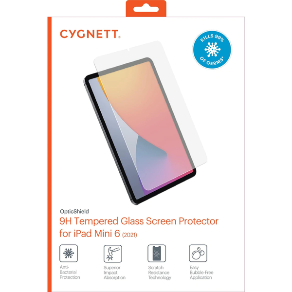 Cygnett OpticShield Glass Screen Protector For iPad Mini 6