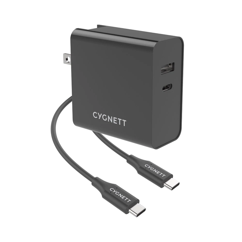 Cygnett PowerPlus Dual Wall Charger 60W - Black