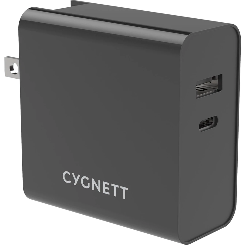 Cygnett PowerPlus Dual Wall Charger 60W - Black