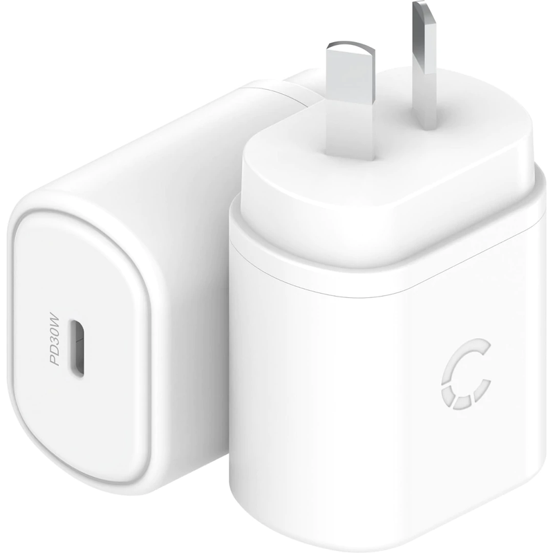 Cygnett PowerPlus USB-C Wall Charger 30W - White