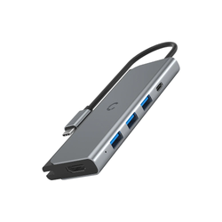 Cygnett Unite TravelMate USB-C Hub For Charging - Black