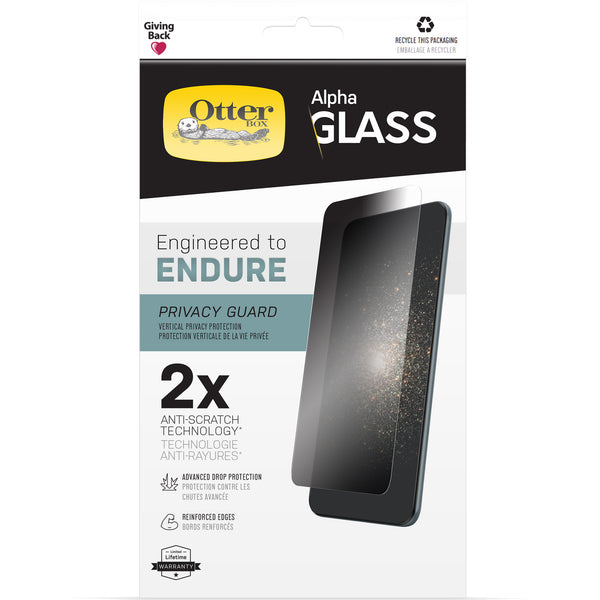 OtterBox Alpha Glass Privacy Screen Protector For iPhone 13/13 Pro